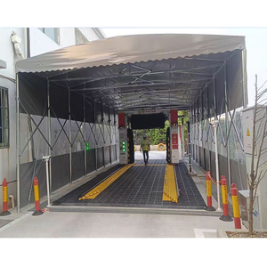 Tente d'auvent rétractable industrielle d'<span class=keywords><strong>urgence</strong></span> à déploiement rapide tente d'entrepôt push-pull pour la protection de la cargaison - Product Image 5