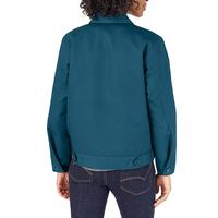 Jaket Bomber panjang dan gym wanita, jaket kargo Musim Dingin dan gym ringan dengan ritsleting anti licin bergaya untuk wanita