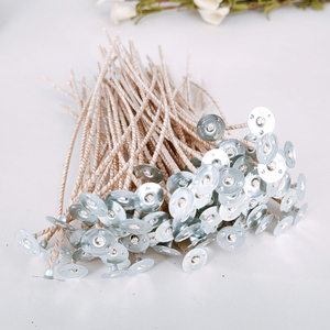 Stoppini per Candele in Cotone Pre-Imbottigliati HTP CD 6 14 18 di Alta Qualità, Senza Piombo, per la Realizzazione di Candele in Cera di Soia - Product Image 1