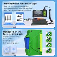 Sonde d'inspection de fibres, Kit de nettoyage de fibres optiques, Stylo de nettoyage MPO, Stylo d'inspection multi-fibres PC/APC MPO MTP MMC TMT 1.25/2.5mm