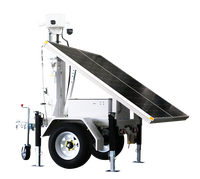 24/7 Outdoor Mobile Solar-CCTV-Kamera Überwachungsanhänger