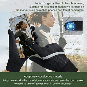 Sarung Tangan Sepeda Motor Berkualitas Tinggi Anti Air, Anti Angin, Layar Sentuh, Full Finger, untuk Musim Dingin, Grosir, dengan Logo Custom - Product Image 6