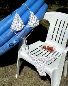 Mally ग्रीष्मकालीन फैशन कस्टम महिला दो टुकड़े सेक्सी स्ट्रिंग थांग हैलटर ठोस रंग क्लासिक माइक्रो बिकनी सेट प्लस आकार स्विमवियर - Product Image 6