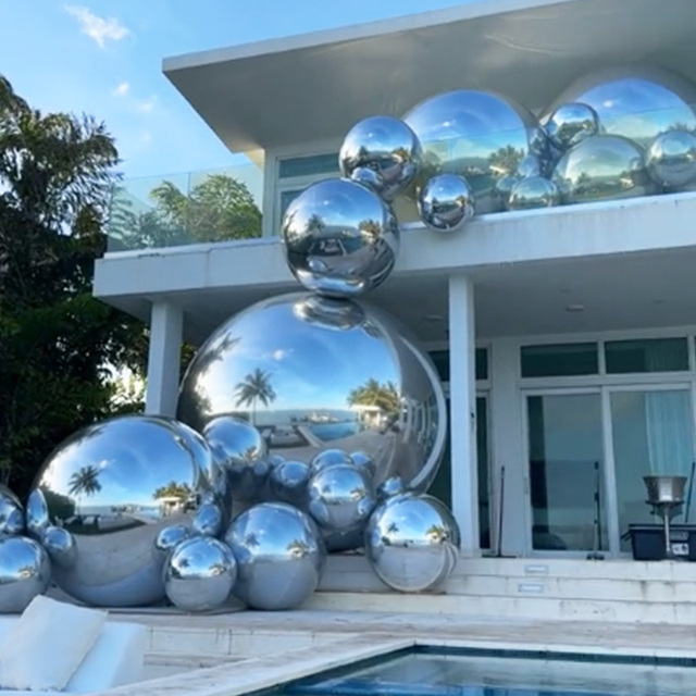 Giant Big Shiny Balloon Inflatable Mirror Ball Large Sphere for Christmas Wedding Party Art Show Decoration
