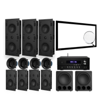 Haut-parleur ultra-basse fréquence de 12 pouces, caisson de basses actif haute puissance, amplificateur DSP - Système de caisson de basses professionnel pour cinéma