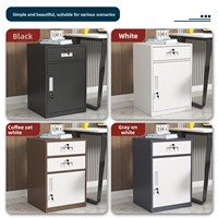 Armoire de classement en acier pour bureau, serrure à combinaison, antivol, design minimaliste, 4 tiroirs, unité de rangement portable sous le bureau, roulettes