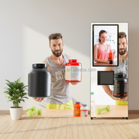 Distributeur automatique économique de boissons protéinées à écran tactile avec fonction SDK, logo personnalisé, paiement par espèces/pièces/cartes, gestion basée sur le cloud