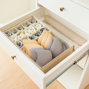 Organizador de cajones, plegable, lavable, ensamblado, caja de almacenamiento de ropa interior, organizador para calcetín, bragas, corbatas, lencería - Product Image 6