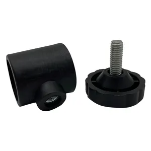Fabricantes personalizados negro al por mayor tubos redondos de acero inoxidable tubo de plástico conector de Unión conectores de tubo
