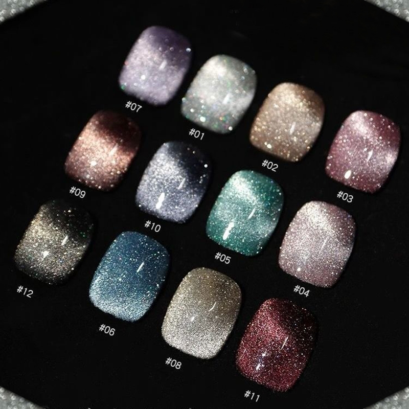 Отмачиваемый широкоугольный Магнитный Гель-лак «кошачий глаз», УФ-Гель-лак для ногтей, блестящий светоотражающий Гель-лак для ногтей