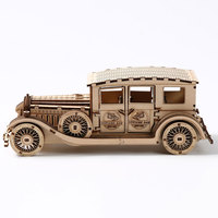 Kit de puzzle 3D en bois pour la production en série, modèle de voiture classique vintage, puzzles 3D en bois DIY, modèle rétro d'automobile pour exposition
