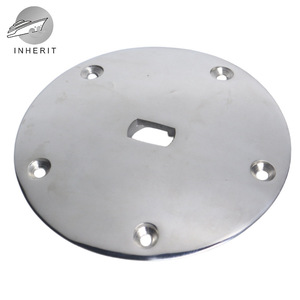 Disco de acero inoxidable de 6 pulgadas, placa redonda fundida y pulida para fijación en cubiertas de yates marinos - Product Image 2