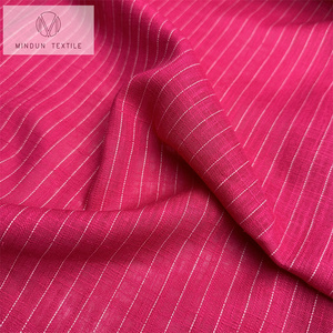 Tissu mélangé Mindun <span class=keywords><strong>Jersey</strong></span> à rayures en <span class=keywords><strong>lin</strong></span> 70/30 rayonne <span class=keywords><strong>au</strong></span> toucher doux - Product Image 6