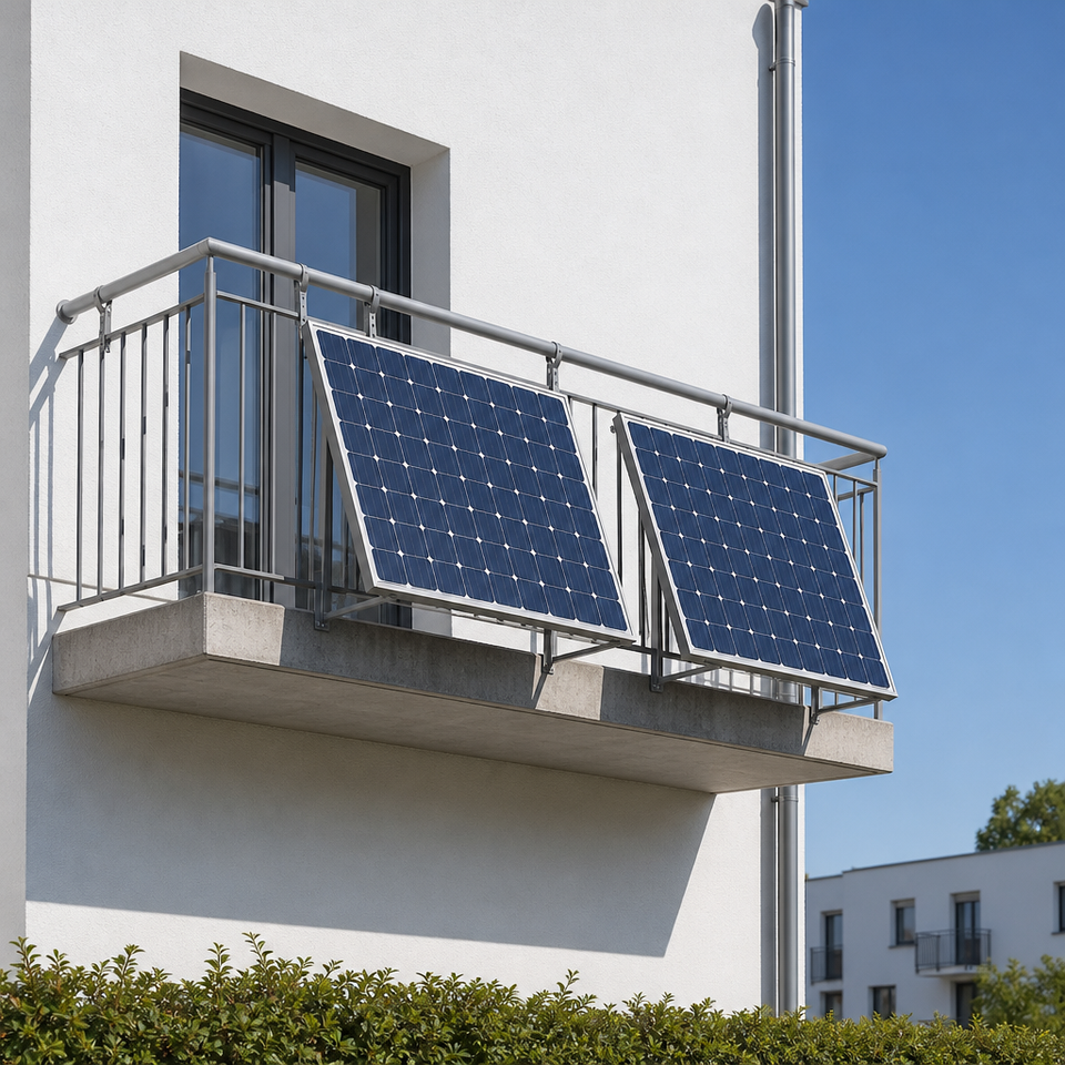 Solar Panel Balcony Railing Mounting System Vertical Bracket Anodized ...