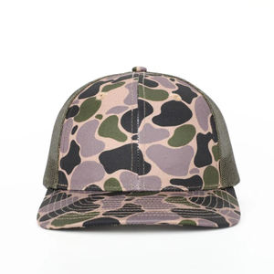 Violet vert Camo camionneur chapeau personnalisé 6 panneaux chapeau broderie truite Patch maille casquette de Baseball en plein air chapeaux IVA-C-H-33-6 - Product Image 3