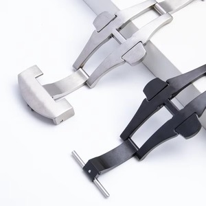 Accesorios para Relojes de 22 mm, Hebilla de Acero Inoxidable, Hebilla de Mariposa de Doble Presión, Compatible con Correa P-anerai, Hebilla Plegable - Product Image 5