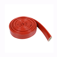 Funda Flexible de Alta Tensión para Cables, Tubo de Silicona y Fibra de Vidrio, Funda de Silicona y Fibra de Vidrio para Cableado Automotriz
