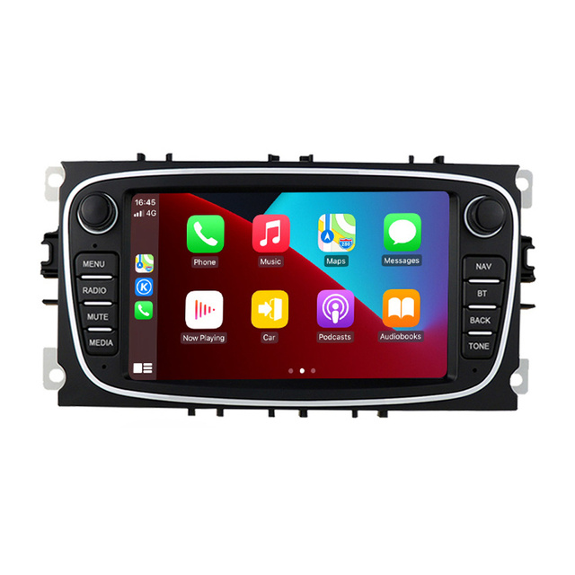 Android 14 2DIN Car Stereo with LCD DSP GPS OBD2 & Amplifier | Ford Focus 2/3/4 MK2 | Kuga Mondeo Fiesta Transit Connect S-MAX