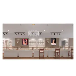 Lishi Standard and customized stainless steel with led light jewelry store cabinet glass display showcase
