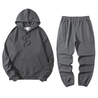 Ensemble de survêtement et sweat à capuche MSET5054 de haute qualité, faible MOQ OEM, personnalisé, 320g, 100% coton, pour l'entraînement et le jogging
