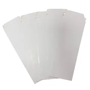 Amplop kertas Kraft putih ukuran khusus kertas kardus cetak Logo untuk pengiriman