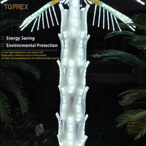 Nouveau Design Artificielle Blanc PVC LED Palmier Lumière Extérieure Étanche IP65 Éclairage Décoratif Jardin Parc Jour de l'An - Product Image 2