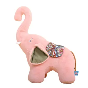 Ruunjoy elefante família boneca de pelúcia brinquedos crianças 30cm 40cm 55cm Elefante pelúcia brinquedo cama boneca coração elefante recheado animal múmia filho