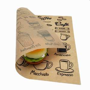 Papel para Envolver Hamburguesas con Logotipo y Tamaño Impresos Personalizados, Papel Encerado Antigrasa de Grado Alimenticio - Product Image 4