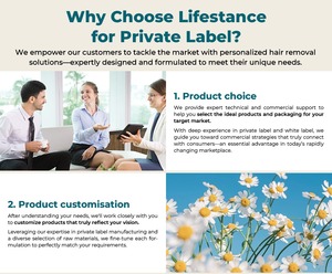 Bloc de cire dépilatoire brésilien indolore de cire d'épilation d'ingrédient naturel d'OEM de parfum de jasmin de Lifestance - Product Image 4