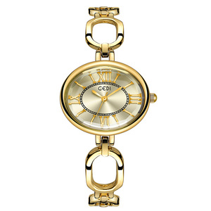 Montre-bracelet ovale vintage de luxe pour femme, style romain rétro, élégante, étanche, à quartz - Product Image 5