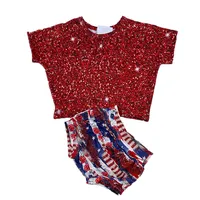 2022 Hot Sale 4th Of July Girls Outfits Kids Summer Clothing Sets