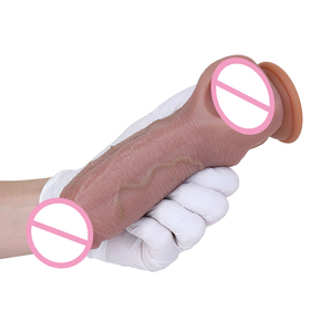 S8149 Best Selling Skin Tone Penis Extension Sleeve Platinum Silicone Male Enhancement Sleeve <b>Dropshipping</b> Available - Product Image 4