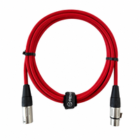 Câble de microphone XLR mâle-femelle OEM RH-X044 avec blindage spiralé, gaine en PVC, conducteur en cuivre sans oxygène