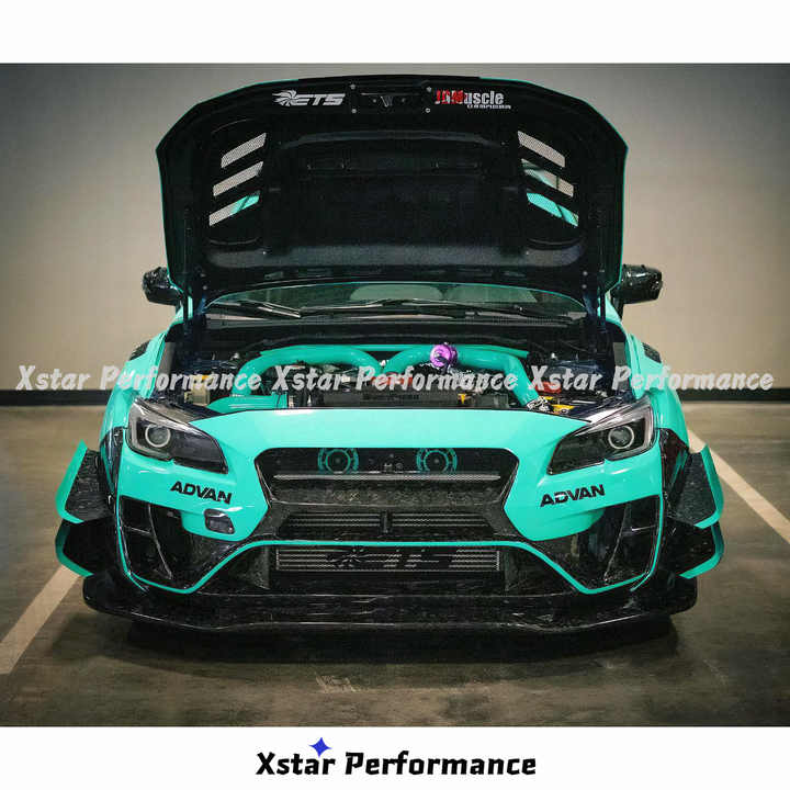 Kit de carrocería de fibra de carbono medio forjado ancho estilo Vari Vrs para Subaru Impreza 11 Vab Vaf Wrx Sti 2015-2021