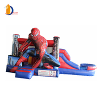 Combo gonflable Commercial de glissière de videur de vente chaude, glissière d'eau gonflable pour des enfants, videur sautant gonflable