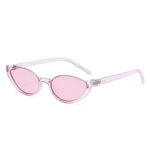 Europe and the United States Popular Beautiful Ladies Fashion Color Cat Eye Half <b>Frame</b> Sunglasses - Product Image 6