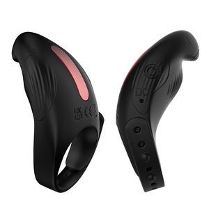 Venta al por mayor largo erótico hombre pene anillos masaje de próstata pulgadas dispositivo Correa punto estimulador vibración pene anillos para hombre - Product Image 3