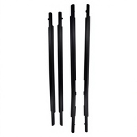 NOAH 2015-2021 BLACK Bande de moulage de fenêtre de porte / Joint en caoutchouc anti-poussière / Joint de fenêtre automobile OEM 68161-28081 68162-28081 68163-28060