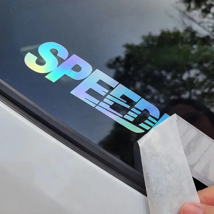 Calcomanía de transferencia 3d resistente a los rayos UV para coche, pegatina de vinilo personalizada para coche, pegatina de parachoques para ventana