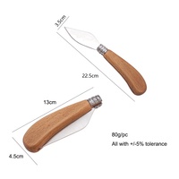 Couteau de poche pliable multi-usage pour le camping, outil de survie et de pêche en plein air, manche ergonomique en bois pour décortiquer les moules