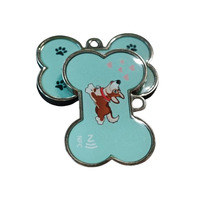 Étiquette d'identification de chien NFC personnalisée en métal QR Code étiquette de chien collier pour animaux de compagnie Badge d'identification