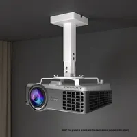 Support de projecteur mural/plafond à longueur réglable avec capacité de charge de 1,5 kg et capacité de charge de 10 kg pour BenQ JMGO Dangbei, usage domestique
