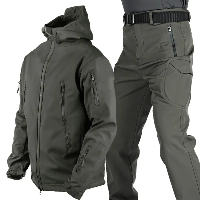 Multiple Pockets Soft Shell Tactical Set Work Cargo Uniforms Kleding Camouflage Pak