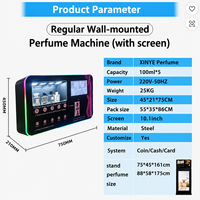 Distributeur de parfum intelligent mural, système de pulvérisation de senteurs, fonctionne avec pièces de monnaie et QR code, distributeur de parfum commercial