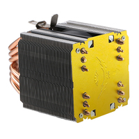 Ventilateur de processeur de bureau QiuzAim Silent 1151cpu, dissipateur thermique à 4/6 caloducs, double tour, refroidissement par air 90 mm, 12e génération, 1700, 1155/i7