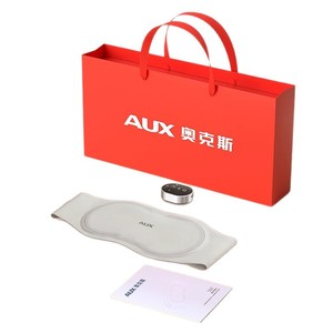 AUX Waist Massager Lumbar Support Gray USB Rechargeable <b>Heating</b> Therapy Device Home Use - Product Image 1