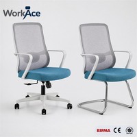 Chaise de bureau ergonomique avec options de base double, pivotante, certifiée CE RoHS, pour usages multiples, commande mixte, confortable et durable