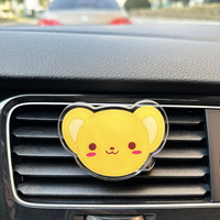 Clip acrylique de voiture de parfum d'évent de sortie de climatiseur imprimé personnalisé désodorisant de voiture pince acrylique de bouche d'aération de voiture pour voiture