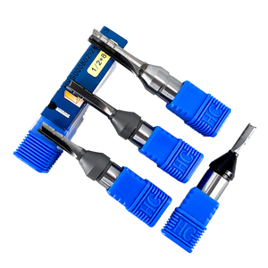 Brocas de enrutador de madera maciza ZZST Máquina CNC Fresa de carburo de tres hojas HRC 60HRC ODM OEM para madera - Product Image 4