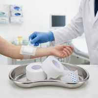 Bande adhésive médicale non tissée, personnalisée, imperméable et résistante à la transpiration, de qualité chirurgicale, pour la fixation des conduites nasales et des perfusions.